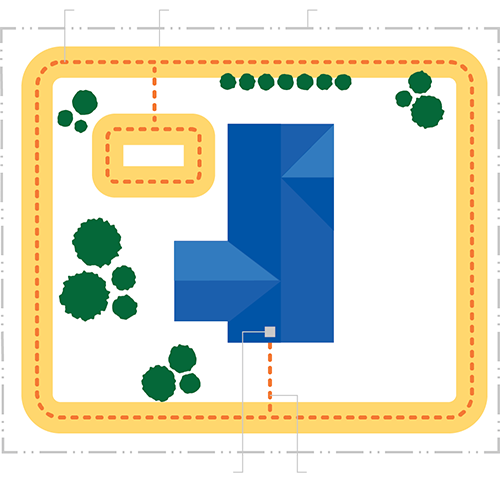 Electric Dog Fence Yard Diagram